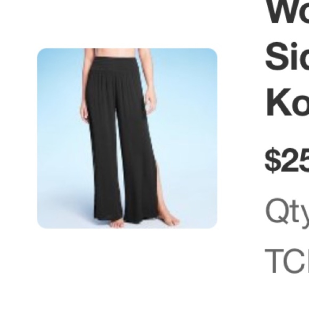Kona Sol for Target Split leg beach pants